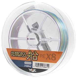 Шнур YGK Veragass Fune X8 150м PE 0,6 5,2кг 5 colors - фото 1