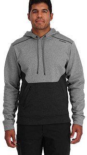 Толстовка Simms CX Hoody Steel Heather/Black Heather  - фото 2