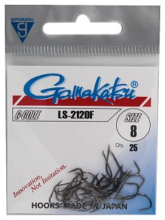 Крючок Gamakatsu LS-2120F black №8 - фото 1