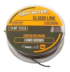 Поводковый материал Prologic gladio link 15м 20lbs coated camo brown new