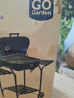 Гриль Go Garden Blazer 47 с полками и регулировкой стационарный черный - фото 15