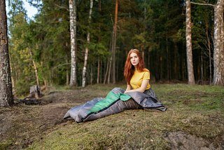 Мешок спальный Talberg SUMMER 0С зелёный левый - фото 9