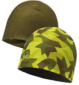 Шапка Buff Microfiber reversible hat block camo green