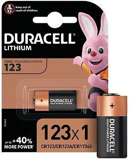 Батарейка Duracell 123 уп.1шт - фото 1