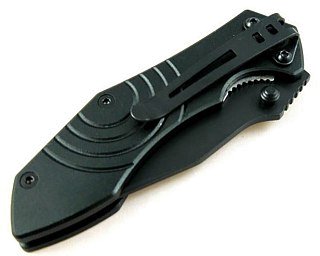 Нож Sanrenmu Outdoor 72mm черн.мет.рукоят.текстурная - фото 3