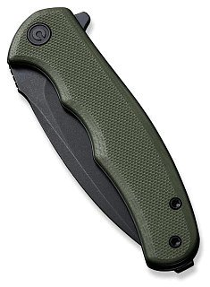 Нож Civivi Mini Praxis Flipper Knife G10 Handle (2.98" D2 Blade) green  - фото 6