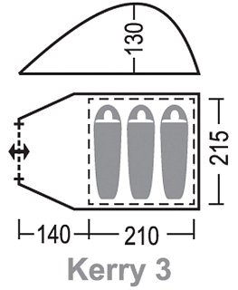 Палатка Greenell Kerry 3 green - фото 2