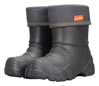 Сапоги Nordman Kids школьные утепленные с манжетой из вельвета ЭВА серые - фото 1