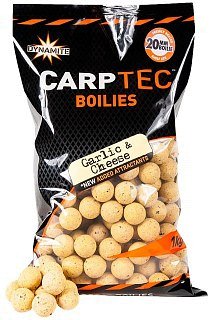 Бойлы Dynamite Baits Carp-Tec garlic & cheese 15мм 1кг тонущие