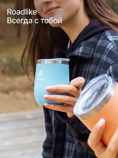 Термокружка RoadLike Mug 350мл голубой - фото 5
