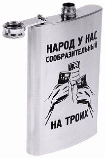Фляжка Хольстер Народ у нас сообразительный - фото 3