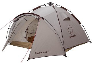 Палатка Greenell Клер плюс 3 автоматический каркас коричневый - фото 1