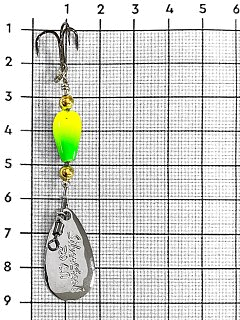 Блесна Daiwa Silver creek spinner 6гр four-leaf - фото 3