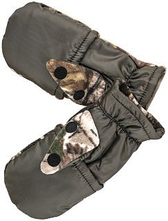 Перчатки Хольстер охотника-рыбака утепленные темный лес флис - фото 1