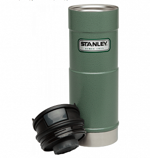 Термокружка Stanley Classic 1-Hand 0,47л темно-зелёная - фото 5