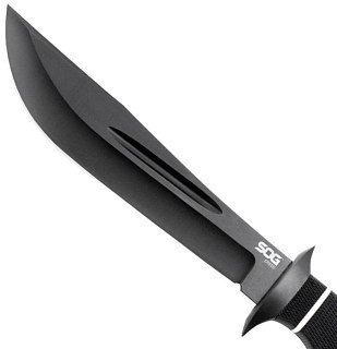 Нож SOG Creed - Black Tini фикс. клинок сталь AUS8 кратон - фото 3