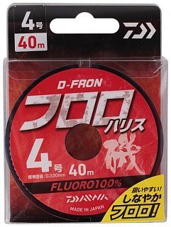 Леска Daiwa D-FRON fluoro harisu 0,37 мм 5,0 40м
