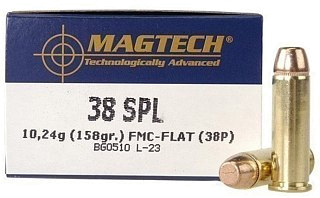 Патрон 38Spl Magtech 10,2 СBС FMJ-Flat
