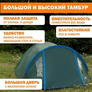 Палатка PerevalPro Cloud Dome 3 - фото 12