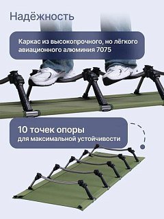 Кровать RoadLike Solid зеленый - фото 2