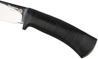 Нож Росоружие Артыбаш 95х18 сталь ЭИ-107 позолота кожа - фото 3