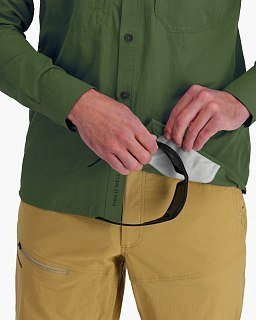 Рубашка Simms Guide Riffle Green  - фото 4