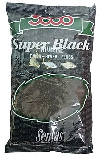 Прикормка Sensas 3000 Super black riviere 1кг