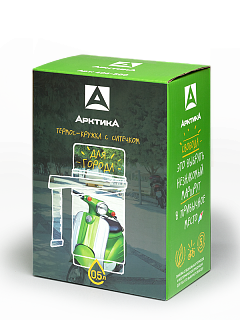 Термокружка Арктика с ручкой в коже 500мл черный - фото 4