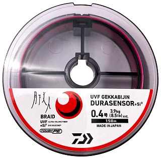 Шнур Daiwa UVF Gekkabijin Dura sensor +SI2 PE 0,4-150м Sakura pink - фото 2