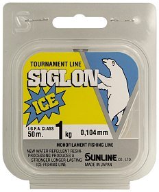 Леска Sunline Siglon V ice fishing clear 50м 0,4/0,104мм