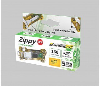 Фонарь Armytek Keychain flashlight Zippy Yellow - фото 23