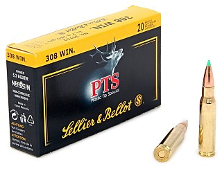 Патрон 308Win Sellier&Bellot 11,7 PTS Hornady 1/20 - фото 2