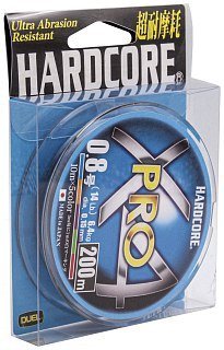Шнур Yo-Zuri PE Hardcore X4 Pro Duel 0.8/0.15мм 6.4кг 200м 5 color