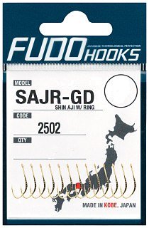 Крючки Fudo Shin Aji W/ Ring SAJR-GD 2502 GD №7  - фото 1