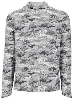 Термофутболка Simms Bugstopper Solarflex Hoody Shroud Sterling 