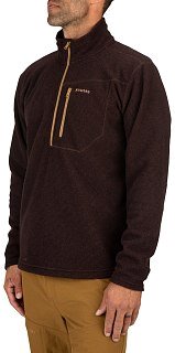 Пуловер Simms Rivershed Quarter Zip 20 Mahogany  - фото 3