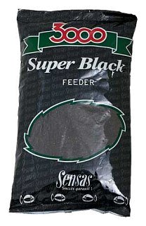 Прикормка Sensas 3000 1кг Super black feeder 