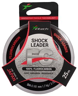 Леска Intech FC Shock Leader 25м 0.161мм 1,7кг 3.7lb