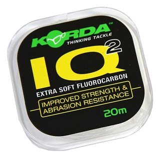 Поводочный материал Korda IQ2 fluoracarbon 20м 0,35мм - фото 1