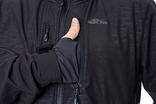 Костюм Grayling Беринг для рыбалки софтшелл черный - фото 9