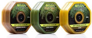 Поводковый материал Ridge Monkey RM-Tec soft coated hooklink 35lb 20м weed green - фото 2