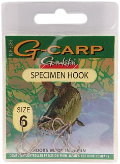 Крючок Gamakatsu G-Carp Specimen Hook №6 уп.10шт