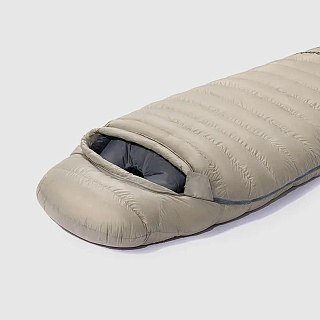 Спальник Naturehike CW1000 Mummy goose down khaki 1000G левый - фото 2