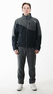 Джемпер Nautilus Keepler флисовый Grey/Dark Grey с принтом - фото 2