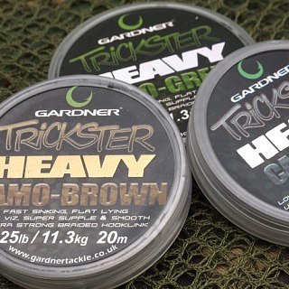 Поводочный материал Gardner trickster heavy camo brown 20м 25lb - фото 2