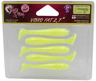 Приманка Crazy Fish Vibro fat 2.7'' 1-71-6-6