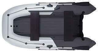 Лодка Grouper НДНД надувная 335W расширенный кокпит графитовый-серый - фото 1