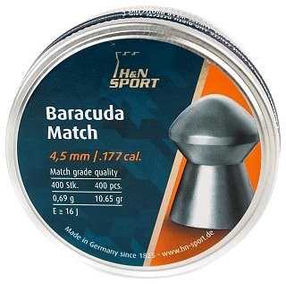 Пульки H&N Baracuda Match 400 шт 4.5 мм - фото 1