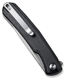 Нож Sencut Scitus Flipper Knife Black G10 Handle (3.47" Gray Stonewashed D2 Blad - фото 5