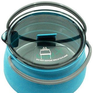 Чайник Tramp складной силиконовый 1л аквамарин - фото 4